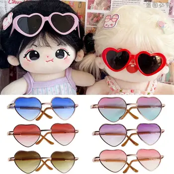 10cm Mode Bløde Dukke Briller Til 20cm Søde Bomuld Dukker Farverige Hjerte Frame Briller til 1/3 1/4 BJD Dukker, Dyr DIY