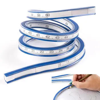 Flexible Curve Ruler Udarbejdelse af Tegning Af Plast, Vinyl 30/40/50/60cm Til Skolen Værktøjer