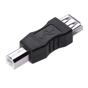 USB 2.0-EN Kvinde til B-han Adapter Stik AF til BM Converter Mini Bærbare Sort Adapter til PC-Computer, Telefon Printer
