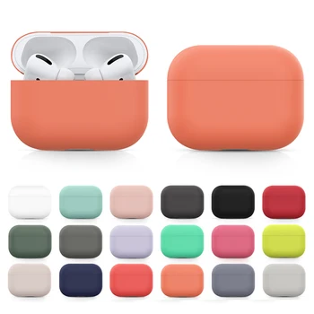 Etui Til Apple AirPods Pro Dække Blød Silikone Case Trådløse Bluetooth Hovedtelefoner Beskyttende For Airpods Pro Headset Tilbehør