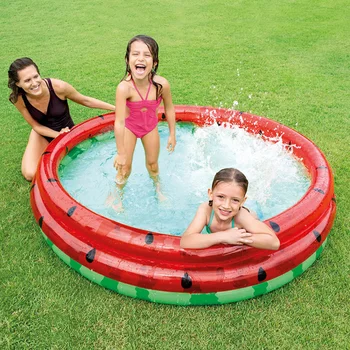 168X38cm Barn PVC Iatable Vandmelon Soppebassin Sikker Stærk Familie Svømme Pool, Vand lagerkapacitet 630 Liter Swimmingpool