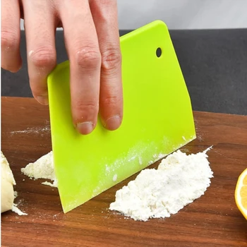 1 stk Plast Kage Creme Spatel Dejen Smør Dej Skraber Bagning Værktøjer Til Hjem Bagning Skærende Værktøjer Køkken Gadgets