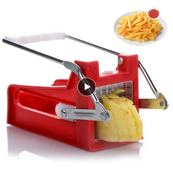 Manuel Kartoffel Cutter Shredder Pommes Frites Pålægsmaskine Kartoffel Chip Maker Vegetabilske Cutter Kødhakker Madlavning Gadget Køkken Værktøjer