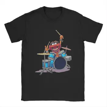 Dyr Trommeslager The Muppets Show T-Shirts Til Mænd Disney Sjov Ren Bomuld T-Shirts Crewneck Kort Ærme T-Shirts, Sommer Toppe