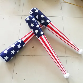 1pc 85cm Amerikanske Flag Oppustelig Ballon Stick PVC Oppustelige Baseball Bat Kids Fødselsdag Gaver Legetøj Independence Day Dekoration