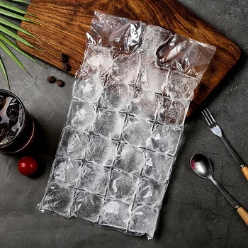 10stk/pack ice cube skimmel disponibel selvlukkende ice cube bag gennemsigtig DIY hurtig nedfrysning is gør skimmel bag køkken gadgets