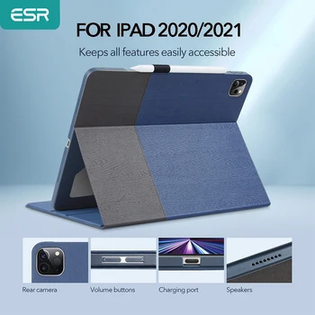 ESR Tilfældet for iPad Pro 12.9 2021 til iPad Pro 11 2020 Urban Premium Folio Case til iPad mini 6 Stå Dække med Blyant Indehaveren