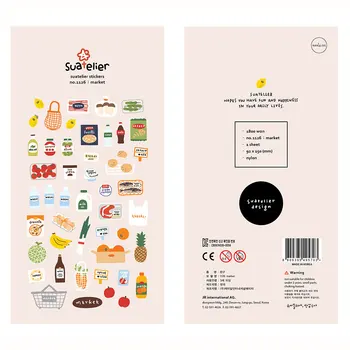 Koreanere Import Suatelier Supermarked Mini Mønster Klistermærker Scrapbooking Diy Søde Kontorartikler Telefon Mærkat Indretning Skoleartikler