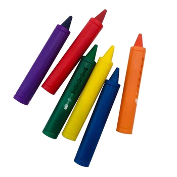 6stk Badeværelse Crayon Sletbare Graffiti Toy Vaskbar Doodle Pen Til Baby, Børn Badning Kreative Pædagogiske Legetøj, Farveblyanter