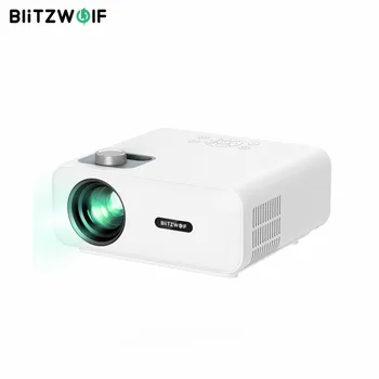 BlitzWolf BW-V5 LED Projektor 1080P HD-9000 Lumen Bærbare biograf Kompatibel med TV Stick Smartphone Home Theater Video