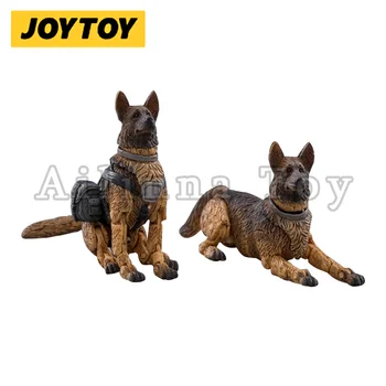 JOYTOY 1/18 Action Figur (2 STK/SÆT) Military Hund Hunde Animationsfilm Samling Militære Model Gratis Fragt