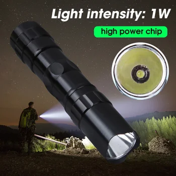 Mini Bærbare Ultra Lyse LED Lommelygte Høj Lumen Håndholdte Pen Lys bruger AA-batterier, der Brænder for Camping Udendørs Nødsituation