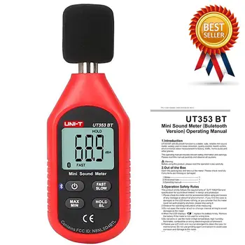 ENHED UT353BT Sound Level Meter Digitale Bluetooth Støj Meter Tester 30-130dB Decibel Overvågning Sound Level Meter.