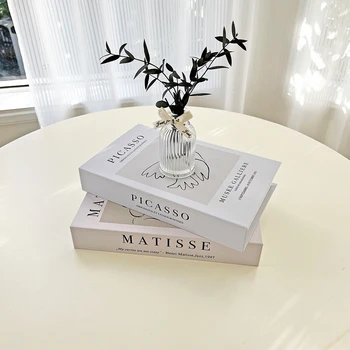 Nye Mode, Luksus Falske Bøger til Dekoration Simulering Bog Storage Box Coffee Table Bøger Villa Hotle Home Decor Skydning Prop