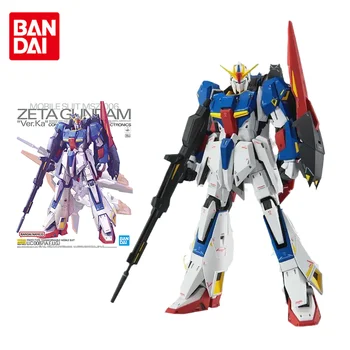 Bandai Oprindelige Gundam Model Kit Anime Figur MG 1/100 ZETA GUNDAM VER.KA Action Figurer, Legetøj Collectible Gaver til Børn
