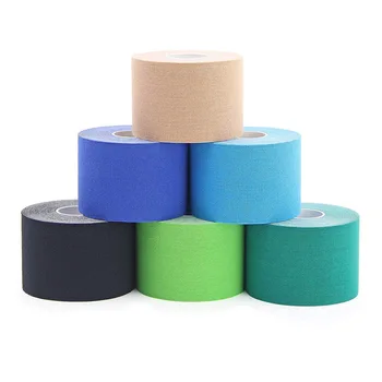2.5-10 cm Elastisk Bomuld Sports Tape Brystvorten Dækker Kinesiologi Tape Terapeutiske Klæbende Bandage for Muskler, Led Recovery