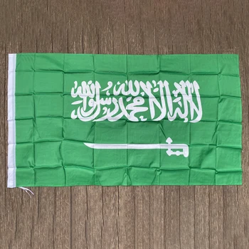 gratis forsendelse xvggdg Saudi-Arabien flag 90 * 150 cm flag hejse flag er at sælge custom-shop