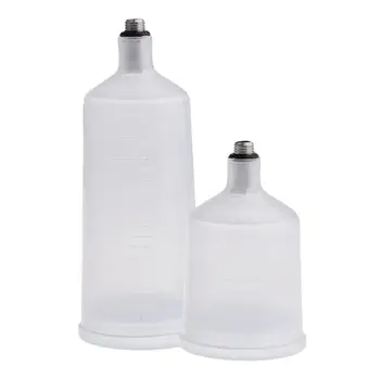 2stk Plast Spray Maling Cup Sprøjte Cup Luft Gravity Feed Maling Spray Pot Tråd Stik Til sprøjtepistol Dele 36.8/20.3 ml