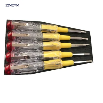 1pc Multi-Function-LED ' en Elektrisk Test Tester Pen Skruetrækker Med Lys Indikation Spænding Detektor Probe 135mm