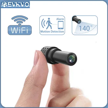 EVKVO 1080P Vidvinkel WIFI Mini Kamera Indendørs Hjem Sikkerhed Overvågning Kamera, Motion Detection-IR Night Vision IP-Kamera