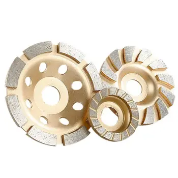 55/65/80/91/100/105mm Turbo Diamant Slibning Cup Hjul Disk Segment Vinkelsliber Hjul Beton, Granit, Marmor, Sten Polering