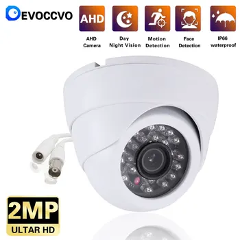 Devoccvo AHD Camera1080P Analog Overvågning High Definition Infrarød Night Vision CCTV Sikkerhed Hjem Udendørs Kugle 2mp Cam Hd