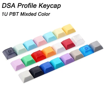 DSA Profil Tasterne PBT-ABS Blank 1U Mekanisk Tastatur Brugerdefinerede Gamer Keycap Mx Skifte Til Cherry Gateron Kailh dsa Mixded Farve