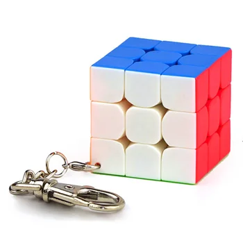 MoYu Nøglering Mofangjiaoshi 3 cm 3,5 cm Mini 3x3x3 Magic Cube Nøglering Professionel Pædagogisk legetøj nøglering cubo magico Puslespil
