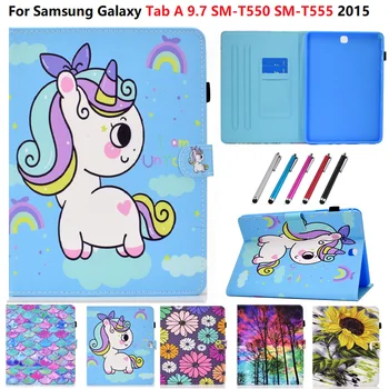 Taske Til Samsung Galaxy Tab med En 9,7 T550 T555 SM-T550 På 9,7