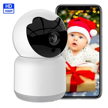 Baby Monitor Wifi 1080P Baby Sove Video Barnepige Overvåge Night Vision 2-Vejs Audio Hjem Sikkerhed Overvågning Kamera Tuya
