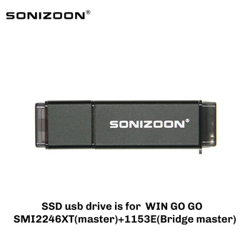 SONIZOON SSD AF WINTOGO SSD USB3.1 USB3.0 128GB 256GB Stor kapacitet på harddisken Bærbare med ssd-drevet pc