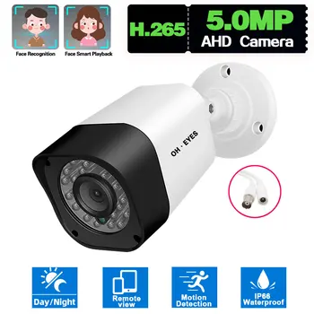 CCTV kabelforbundet Analog 5MP Kamera Udendørs Night Vision Videoovervågning Sikkerhed Kamera BNC 2MP 1MP 1080P for AHD DVR System XMEYE