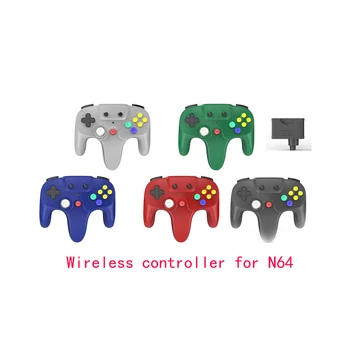 Ny ankommer 2,4 G Trådløse joystick game controller til N64 spillekonsol, spil, tilbehør