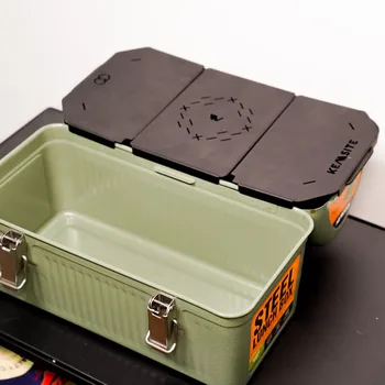 Folde Rustfrit Stål Bord Bord Plade/Mini Hylde til Picnic Lunch Box til Opbevaring Beholder, som er Egnet til Stanley Camping Gear