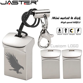 JASTER Mini metal USB-flash-drev 4G 8G 16GB, 32GB, 64GB Tilpas Pen-Drev, USB-Memory Stick, U disk gave GRATIS Brugerdefinerede logo