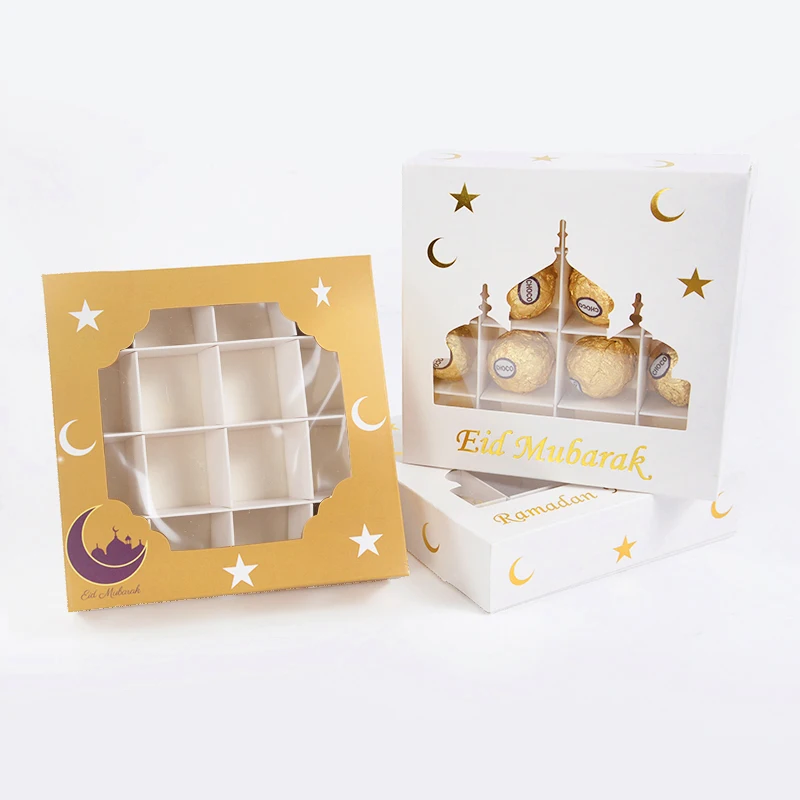 1stk Eid Mubarak Chokolade Candy Box Ramadan Kareem Muslimske Islamiske DIY Ferie Part Dessert Gaver Emballage Dekoration af Forbrugsstoffer
