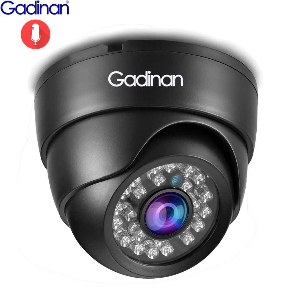Gadinan IP-Kamera 8MP 4K-5MP Night Vision Lyd Micphone ABS Plast, Indendørs Dome 4MP Full HD PoE Sikkerhed Overvågning Kamera