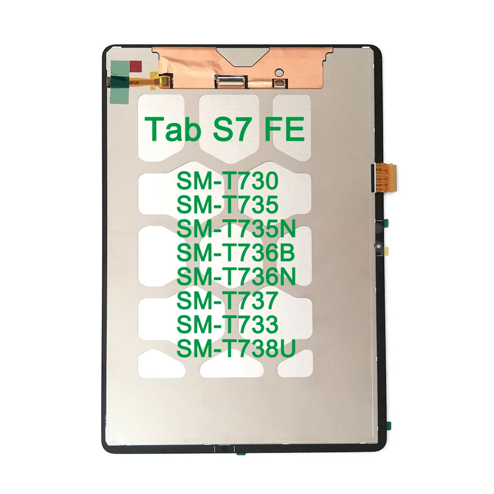 Nye Originale LCD-Skærm, Samsung Galaxy Tab S7 FE SM-T730 SM-T733 SM-T735 SM-T735N T737 Med Touch Screen Digitizer