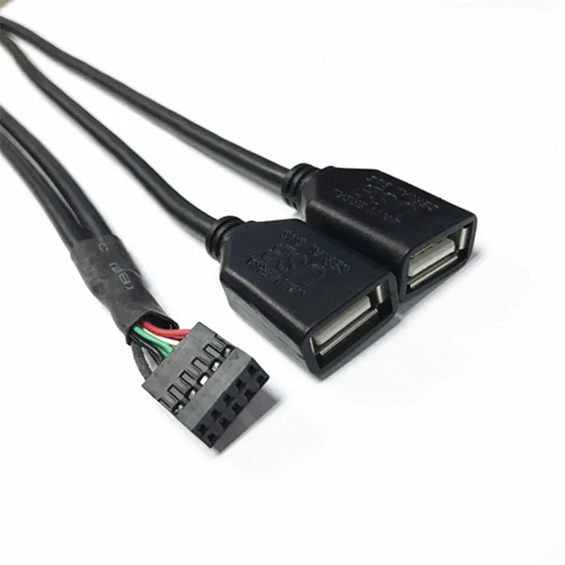 1, Punkt 2, Computer Bundkort Maskine Et Tidspunkt To 2,54 Pitch DuPont 10Pin Terminal For USB-Kvindelige Data Extension Kabel