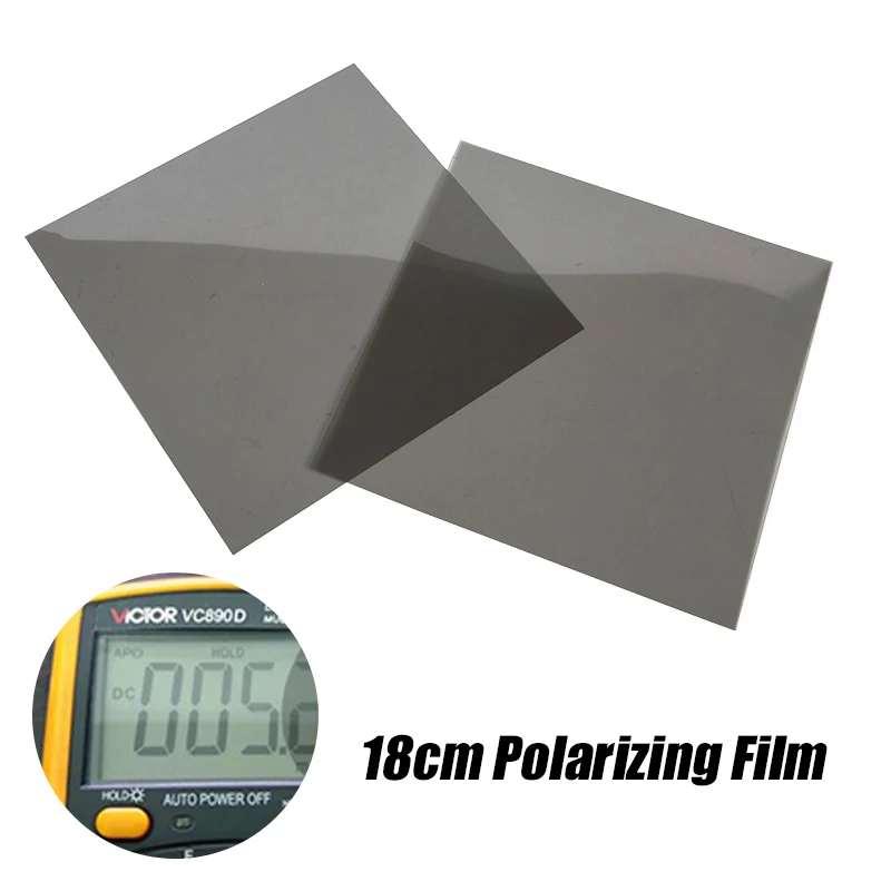 18cm 1pc Polariserende Film Polarisator Se Multimeter Lommeregner LCD-Skærm Reparation