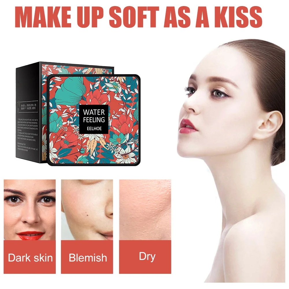 Air Cushion Foundation Svamp Hoved BB CC Cream Concealer Kridtning Lysere Face Base Tone Corrector koreanske Kosmetiske Makeup
