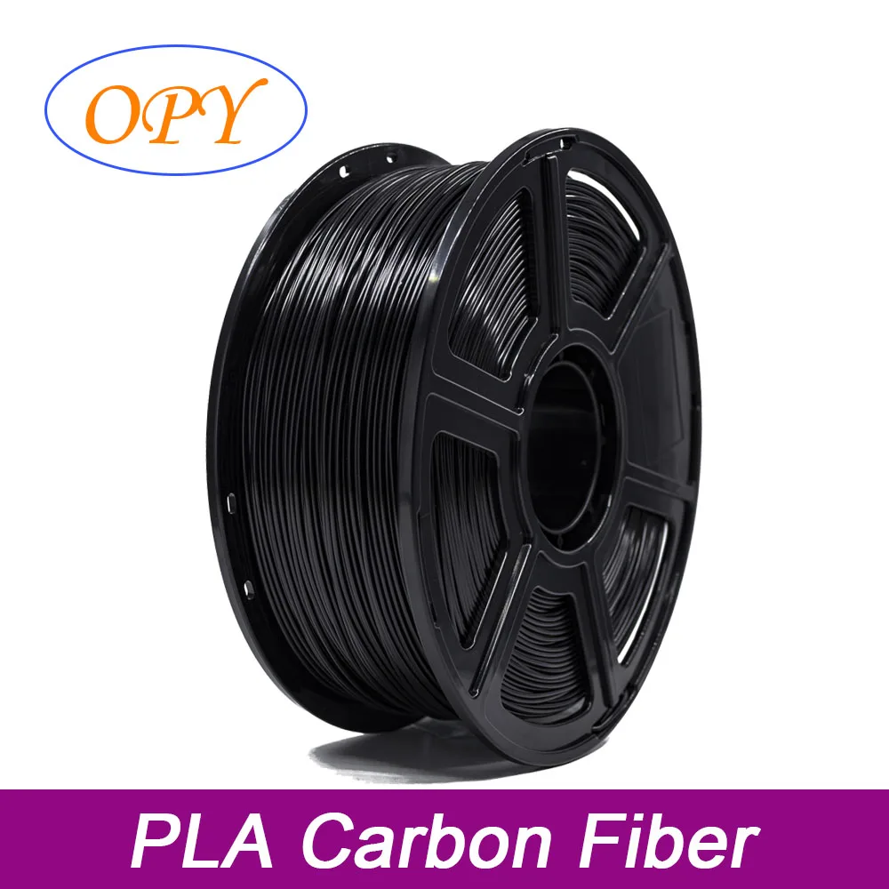 OPIER PLA PETG Carbon Fiber Filament: en 3D-Printer Plast 1.75 mm 1 kg 10m 100g Sort Nylon 3D-Print Materialer, Hurtig Forsendelse