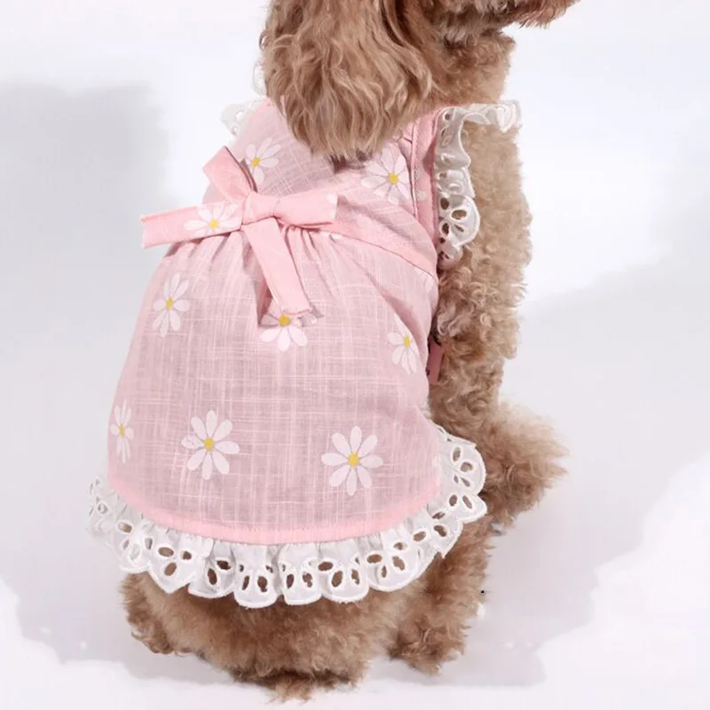 Pet Tøj Hund Hofteholder Nederdel Sommeren Åndbar Lace Dress Hund Kat Kostume til Små og Mellemstore Kæledyr Chihuahua Teddy Tøj