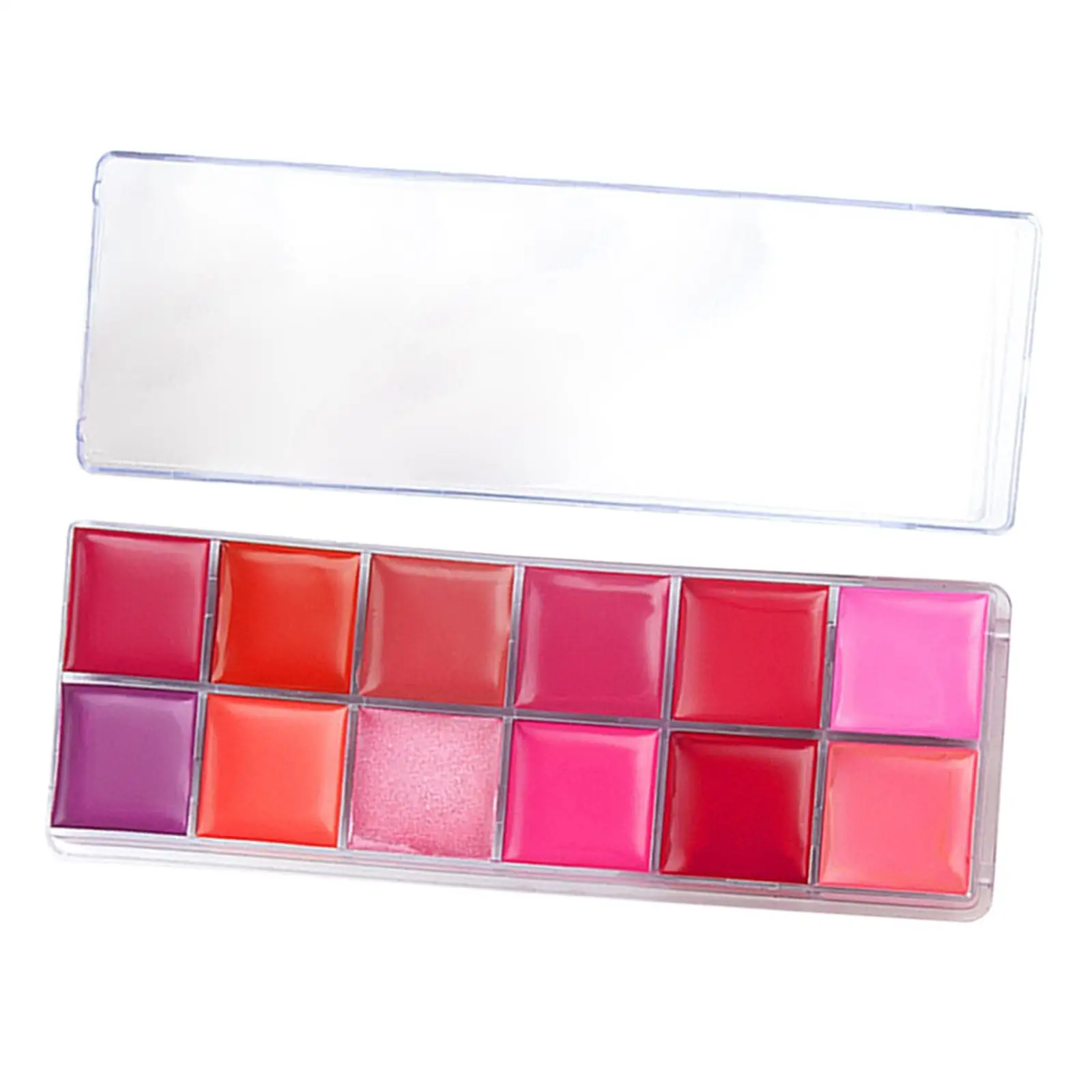 12 Farver Læbestift Palet Mat Glans Multicolors Kvinder, Makeup-Kit Piger