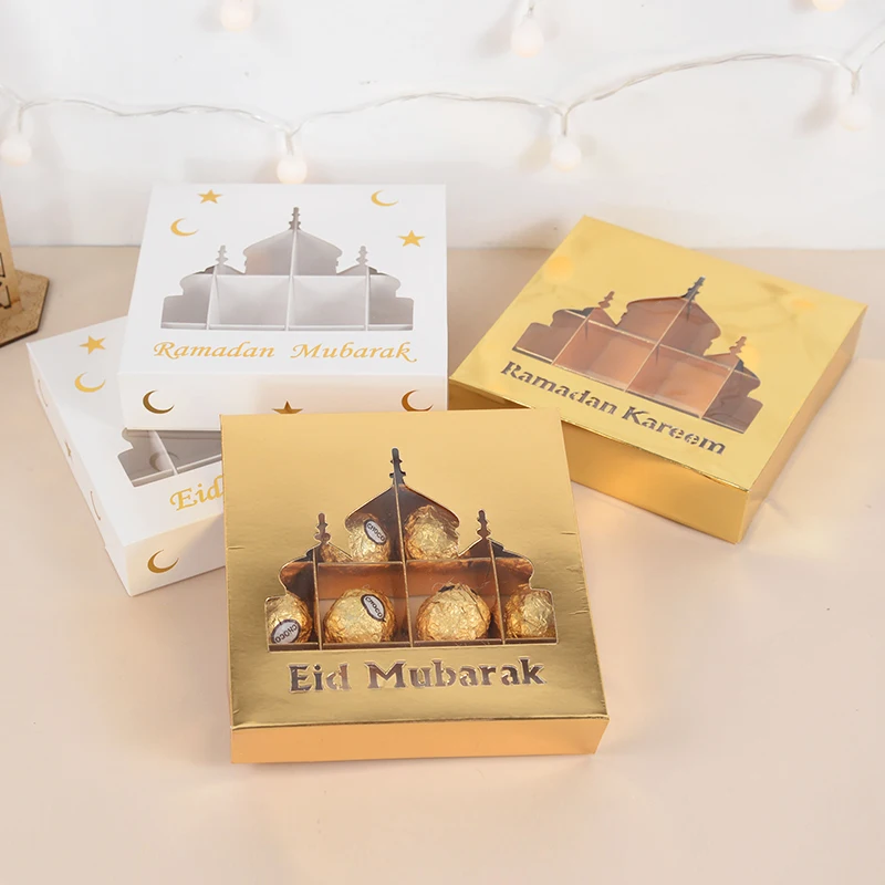 1stk Eid Mubarak Chokolade Candy Box Ramadan Kareem Muslimske Islamiske DIY Ferie Part Dessert Gaver Emballage Dekoration af Forbrugsstoffer