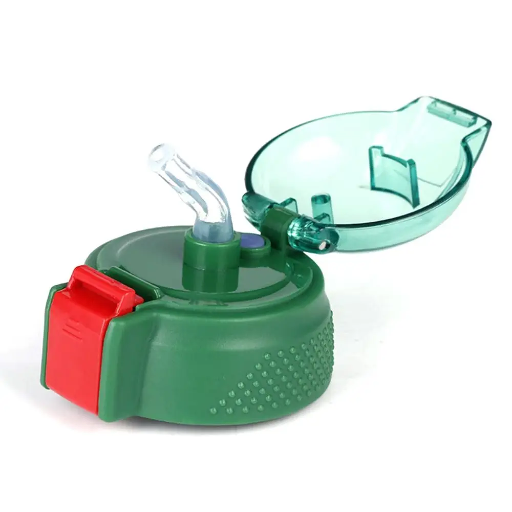 2stk Genanvendelige Termokande med Halm Udskiftning vandflaske Børn Cup Låg Krus Cover Silikone Tumbler Låg
