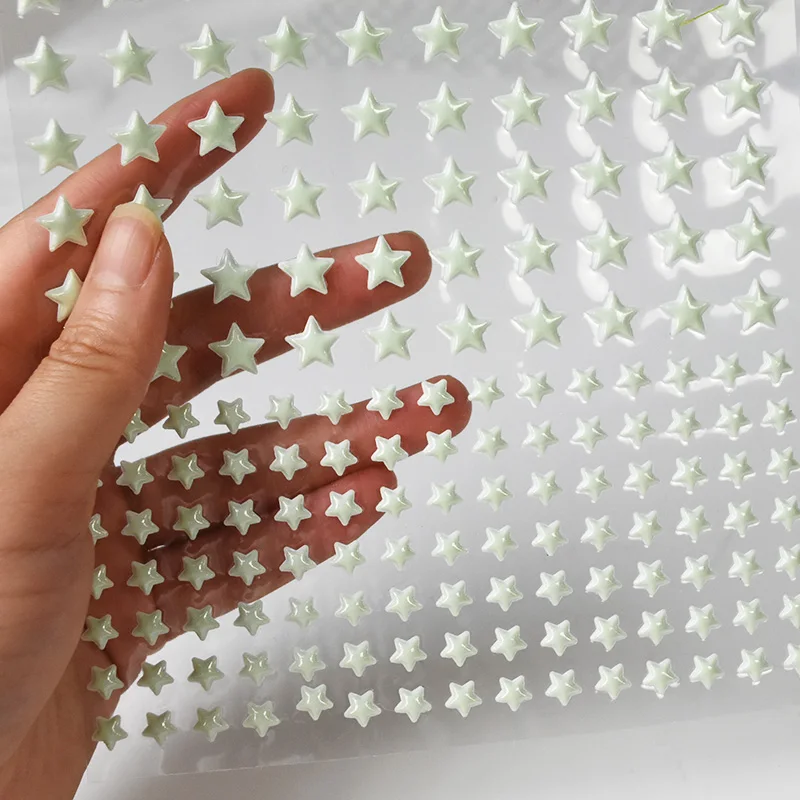 3D Lysende Stjerner, Prikker, Wall Stickers til Børn Værelses Hjem Dekoration Lysstofrør lyser I Mørke DIY Mærkat vægoverføringsbilleder