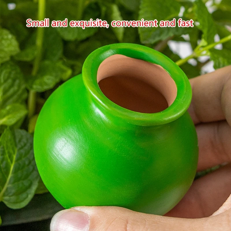 4stk Lille vinflaske Automatisk Anlæg Dripper Terracotta potteplante Vanding til Indendørs Udendørs Have Warering