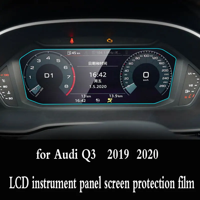 Bil navigation screen protector til Audi Q3 2019 2020 central kontrol skærm,hærdet glas skærm beskyttelses film