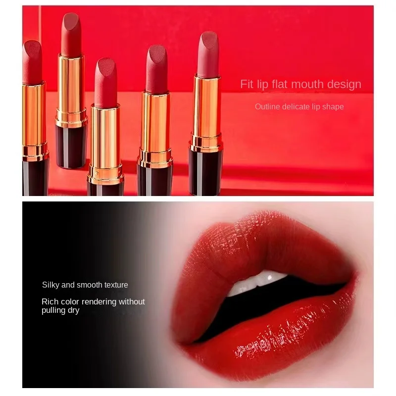 HEYXI Læbestift 7-farve Fugtgivende Mat Læbestift Vandtæt Non-stick Cup Holdbar Kvindelige Sexet Læbestift Skønhed Kosmetik